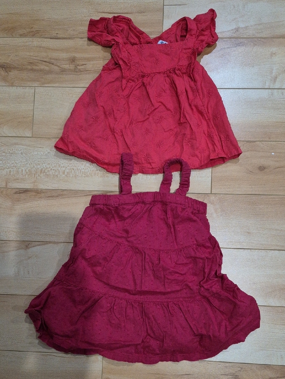 Girls Size 18-24m Old Navy Red Top & Dress